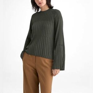 Club Monaco Bell-Sleeve Ribbed Sweater